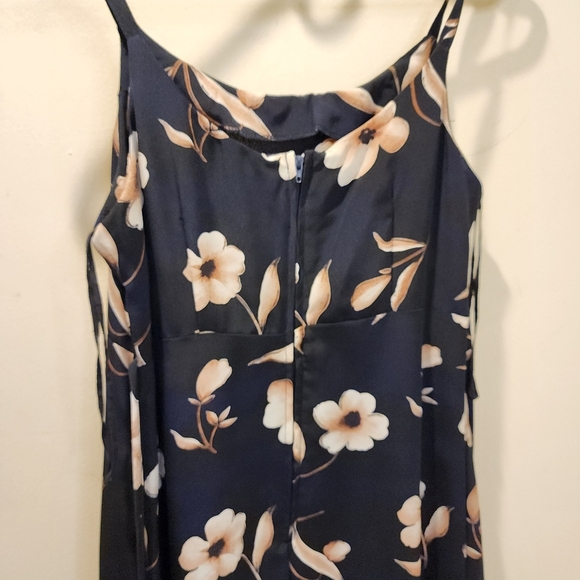 Fashion Bug Black  Floral Slip Maxi Dress for Cocktail Size 9/10 fits S - Picture 7 of 11